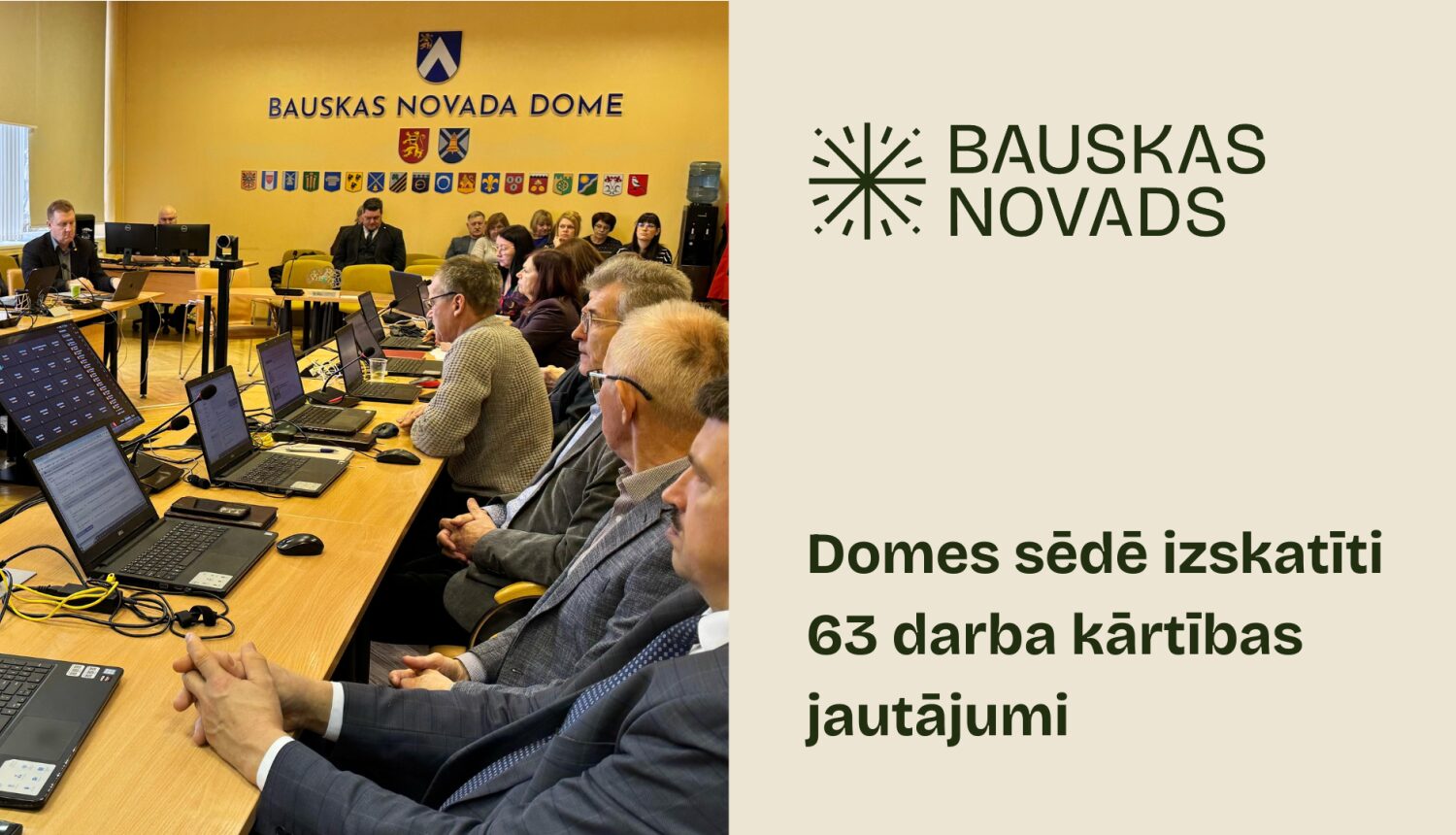Uzzini, ko lēma Bauskas novada domes sēdē