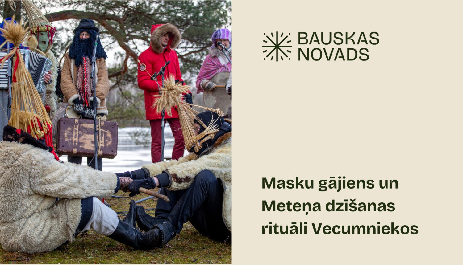 Festivāls noslēgsies ar masku gājienu un Meteņa dzīšanas rituāliem Vecumniekos