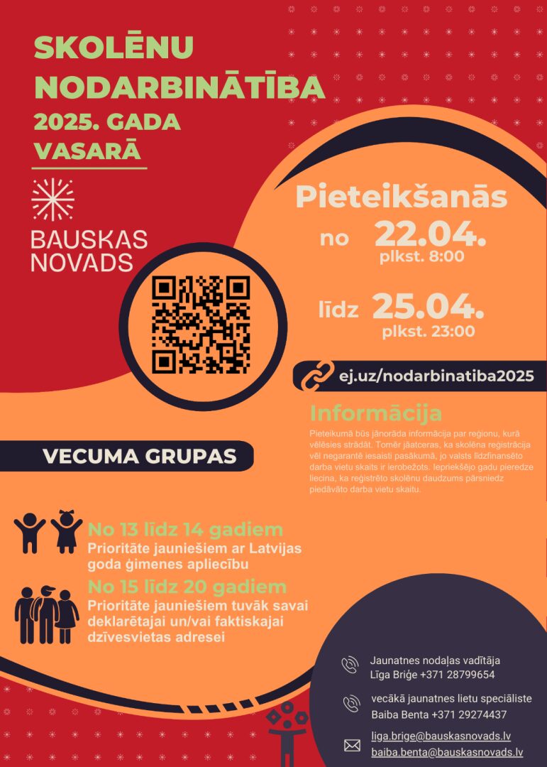 Pašvaldība organizē skolēnu nodarbinātību vasaras brīvlaikā