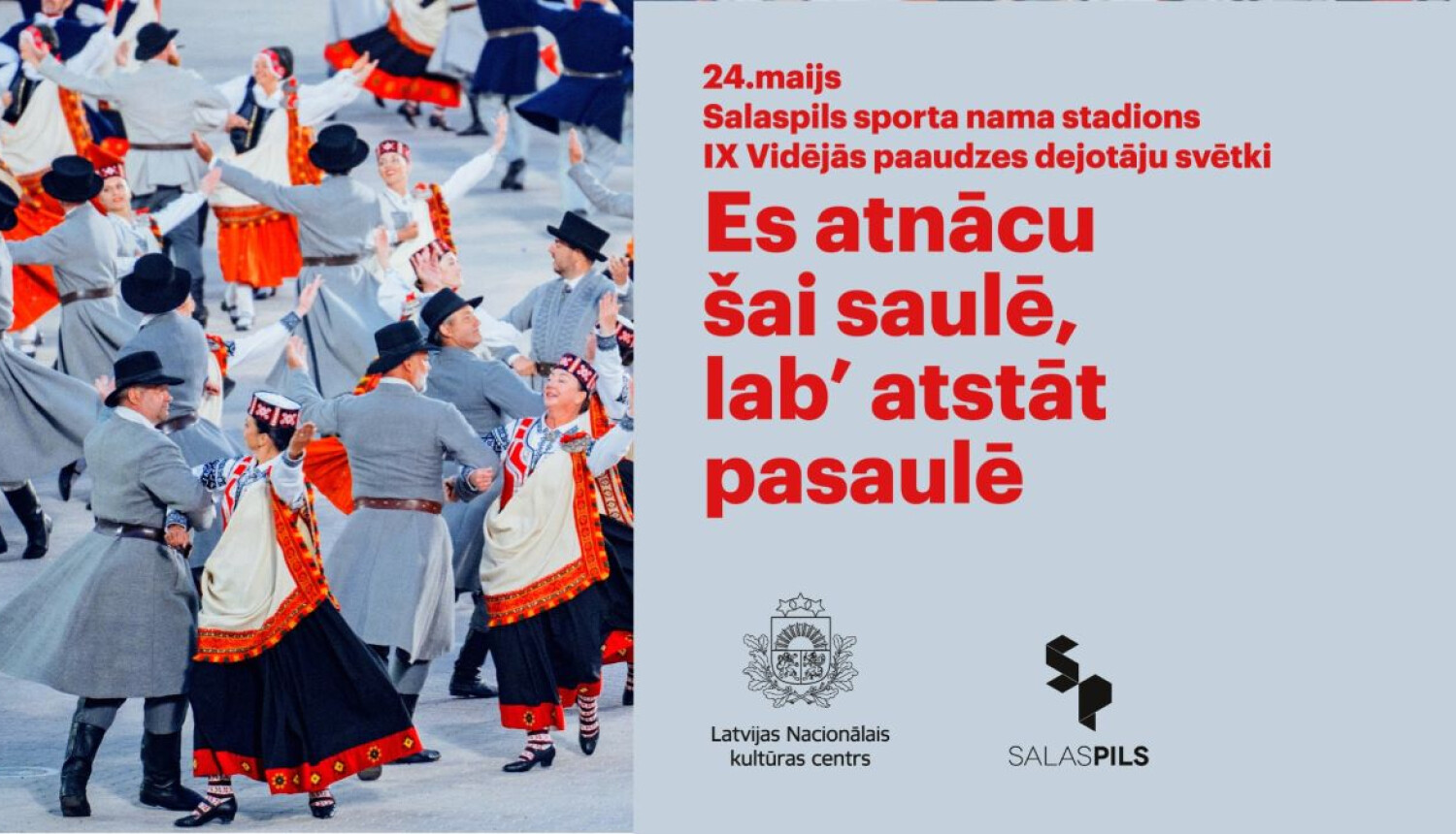 IX Vidējās paaudzes dejotāju svētkos Salaspilī 6500 dejotāju vienosies spēka dejās
