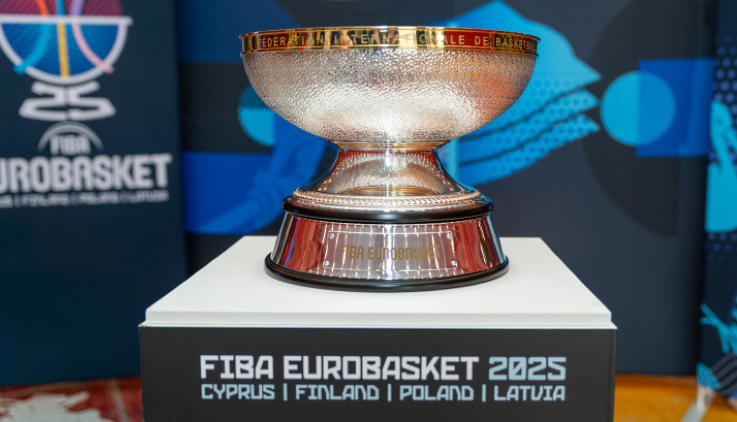 Bauskā pirmdien būs apskatāma EuroBasket 2025 trofeja!