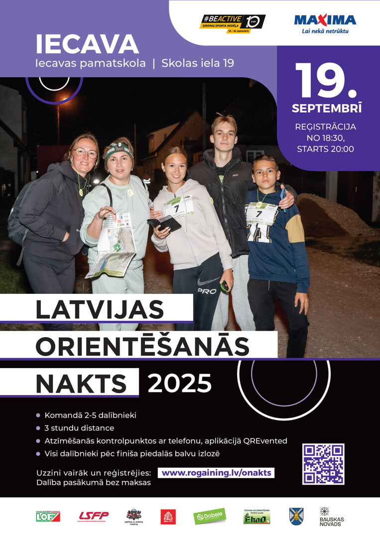 Pievienojies Latvijas nakts orientēšanās piedzīvojumam