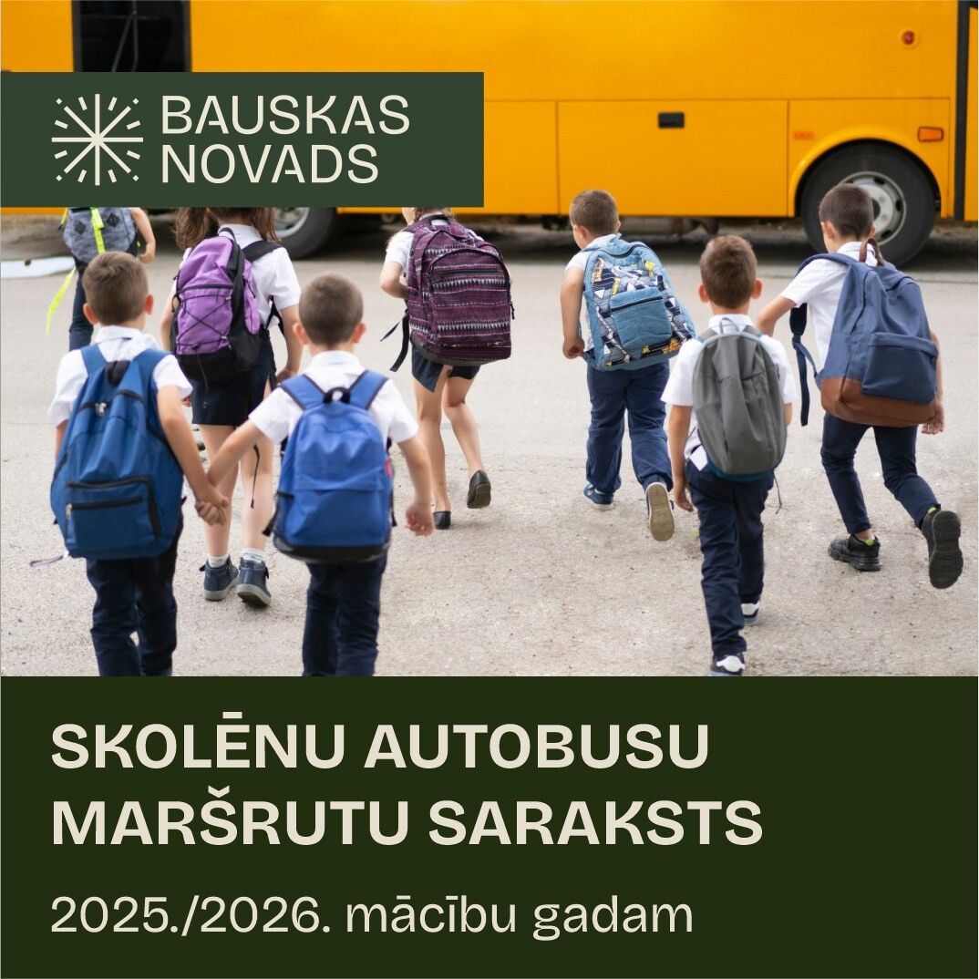 Izpēti skolēnu autobusu kursēšanas laikus un maršrutus