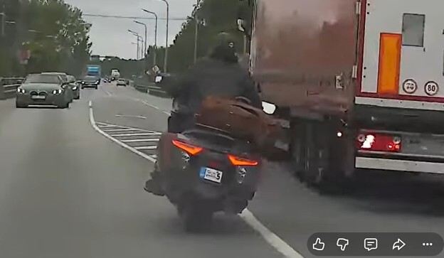 VIDEO: igauņu motociklists caur Bauskas novadu bēg no policijas